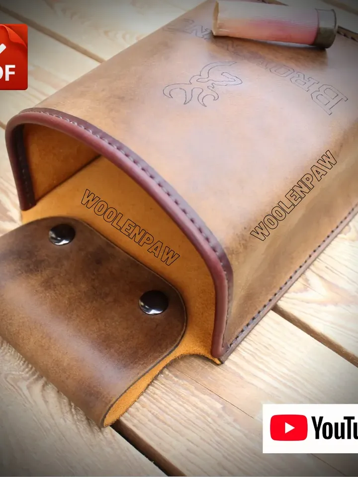 Leather pattern - shotgun ammo pouch. BG19