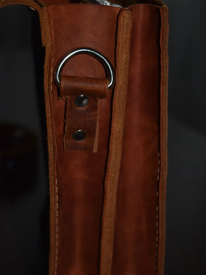 Leather shoulder Bag  - Leather Wax - Shoulder Bag - Vintage Shoulder Bag - Shoulder Bag
