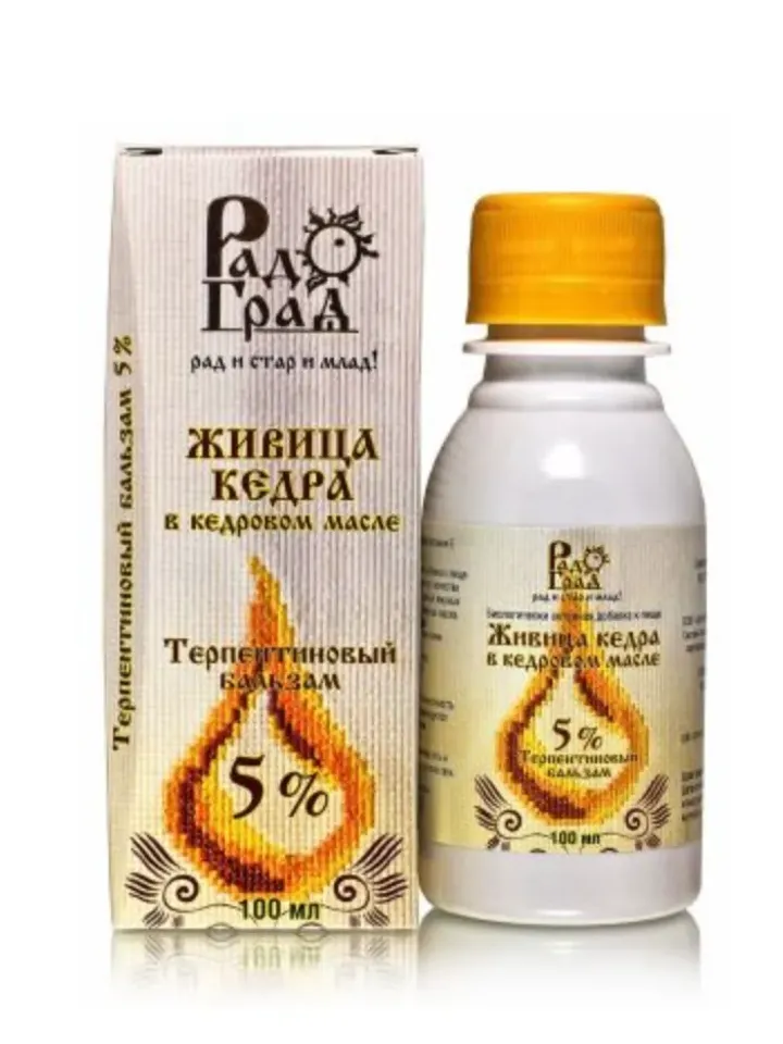Cedar oleoresin in cedar oil / turpentine balsam 100ml / cedar oleoresin