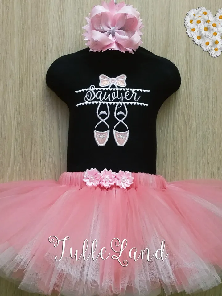 Ballet Shoes Ballet Slippers Cute Pink Design Applique for Machine Embroidery