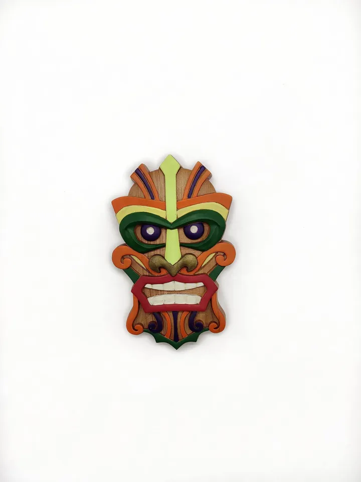 African wood Tiki mask, Wooden Tiki Mask, Wood decor, wall decor, wall panel, wooden wall panel, wooden mask, hawaiian mask, carved mask