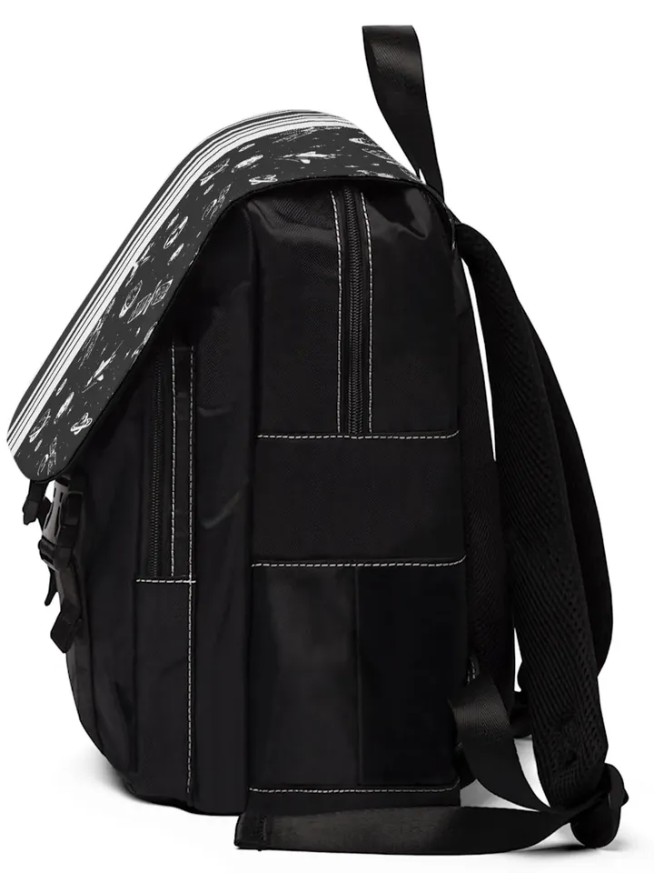 Space Pattern TTRPG Shoulder Backpack | Over the Shoulder Tabletop Roleplaying Game Bag of Holding, Compact Sized DnD Accessory Bag, DnD5e