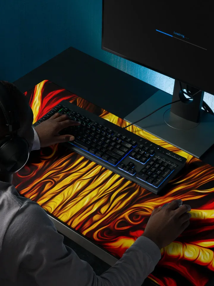 Cthulhu Domination Gaming Mousepad | HP Lovecraft TTRPG Battle Mat, DnD Dice Rolling Mat, Wide Gaming Mouse Pad, Pathfinder Combat Surface