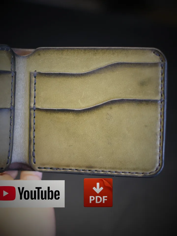 Leather pattern wallet - "Boba Fett" BF19