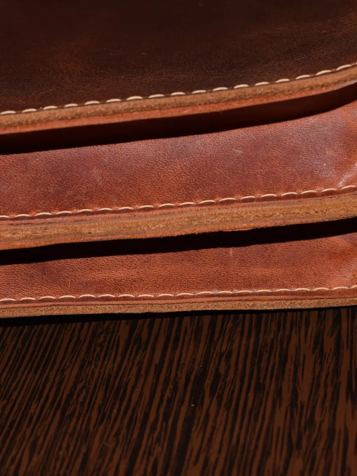 Leather shoulder Bag  - Leather Wax - Shoulder Bag - Vintage Shoulder Bag - Shoulder Bag