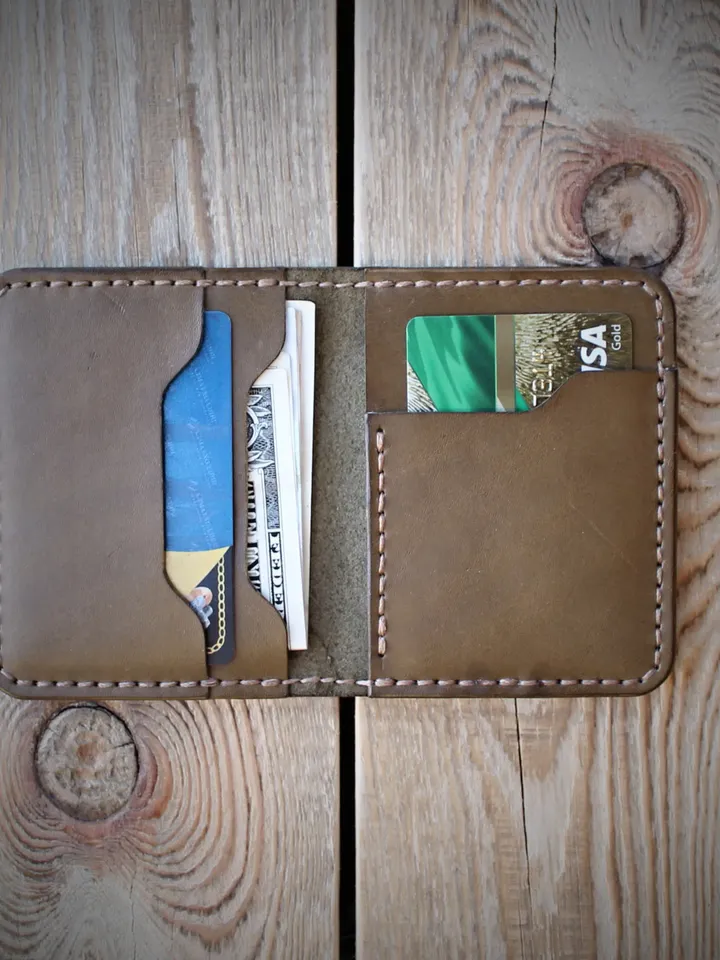 BF-leather pattern - simple bifold wallet. Download pattern PDF/SVG.