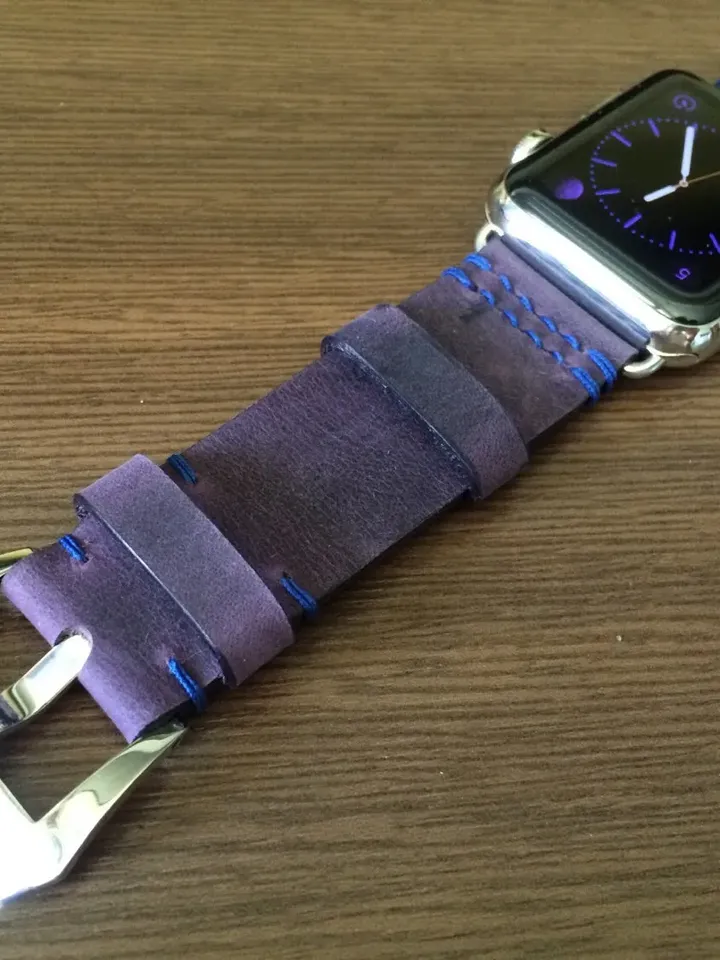 Apple Watch Blue Aluminum, Apple Watch Band 44mm 40mm, Personalise Apple Watch Strap, Purple Smart Watch Wristbands, Series 6, Gift Idea