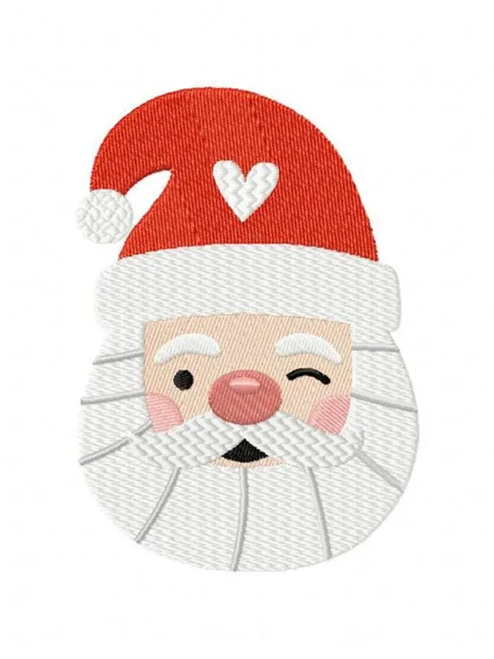 50% off,Santa Claus AppliqueDesign- Christmas Applique Embrodery Design For Children- Santa Face Machine Design-7 Size Degital Design