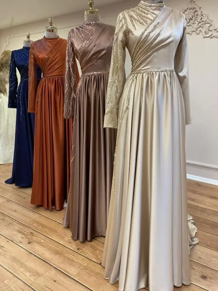 AHUNARE HIJAB - Bridesmaid Dress, Muslim Evening Dress, Nikah, Islamic Wedding, Engagement, Bridesmaid, , Prom Dresses, Long Dress,