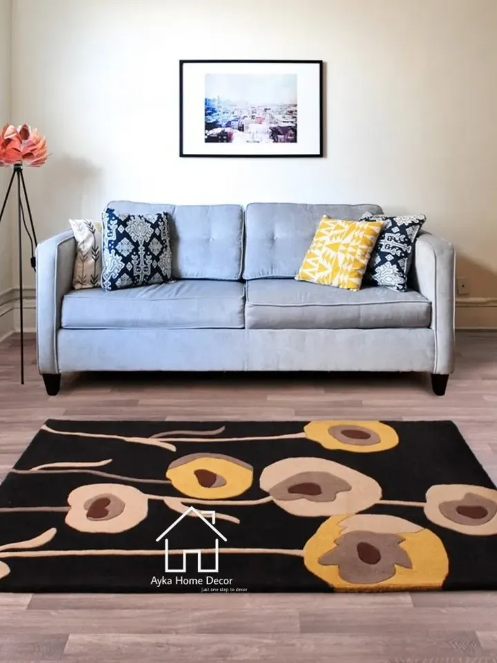 Ayka HandMade Tufted 100% Fine wool Trending carpets and rugs for Living Room and for kids room / Sofa Set Rug Christmas gift / Hall Rug