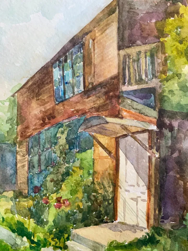 Custom Watercolor House Painting, Home Portrait, Watercolor Home Painting, Hand Painted House Portrait