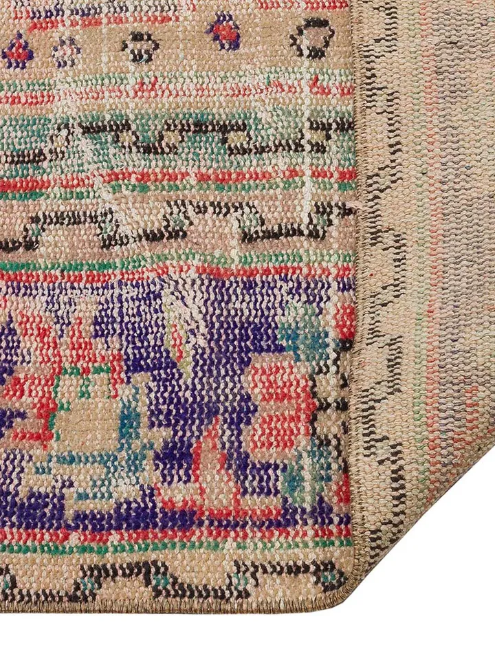 Faded Fire Rug: Distressed Red Turkish Rug, 6.20 x 9.44 ft - Perfect Boho Chic Decor for Home & Office!