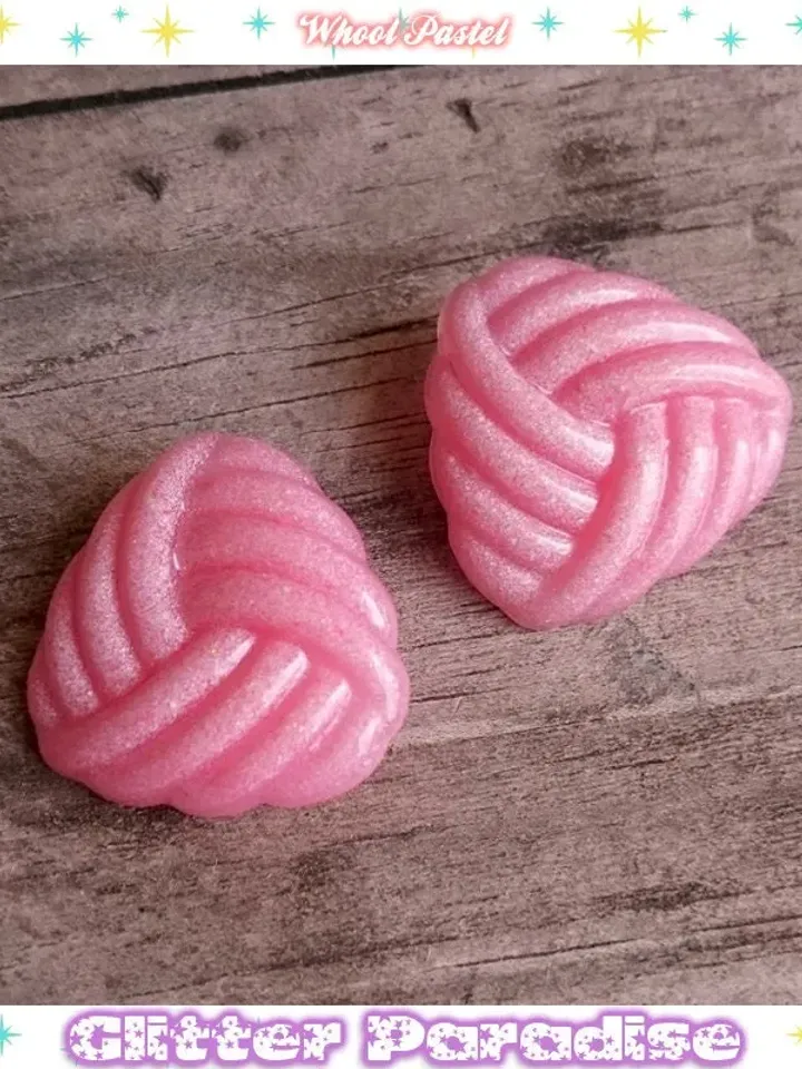 Pastel Whool - Earrings - Pastel Earrings - Retro 1950's Earrings - 50s Retro Jewelry - Vintage Inspired - Danish Pastel - Glitter Paradise®
