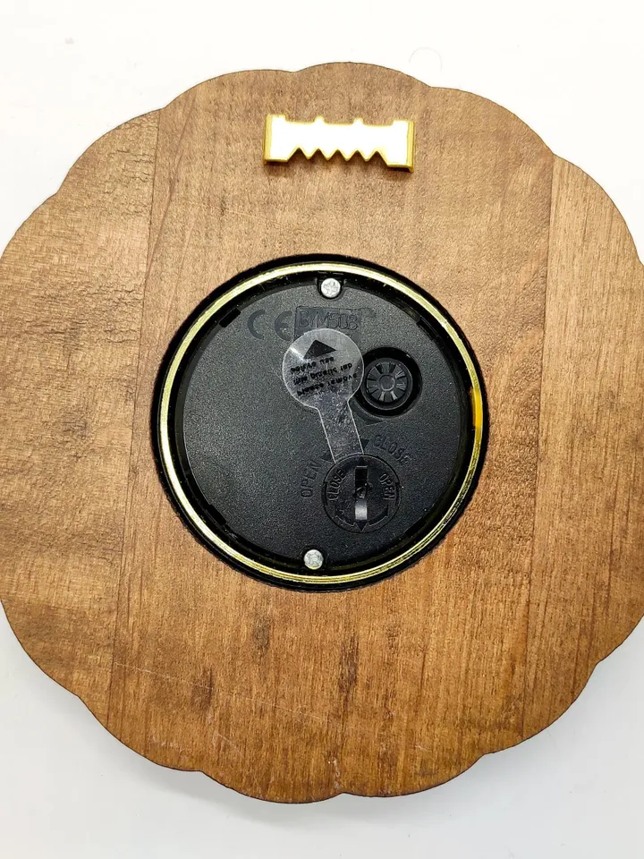 Small wooden clock, wall clock, Rustic wall clock, Wooden wall clock, Wooden Carver Panel, Wooden wall decor, carved wood wall art