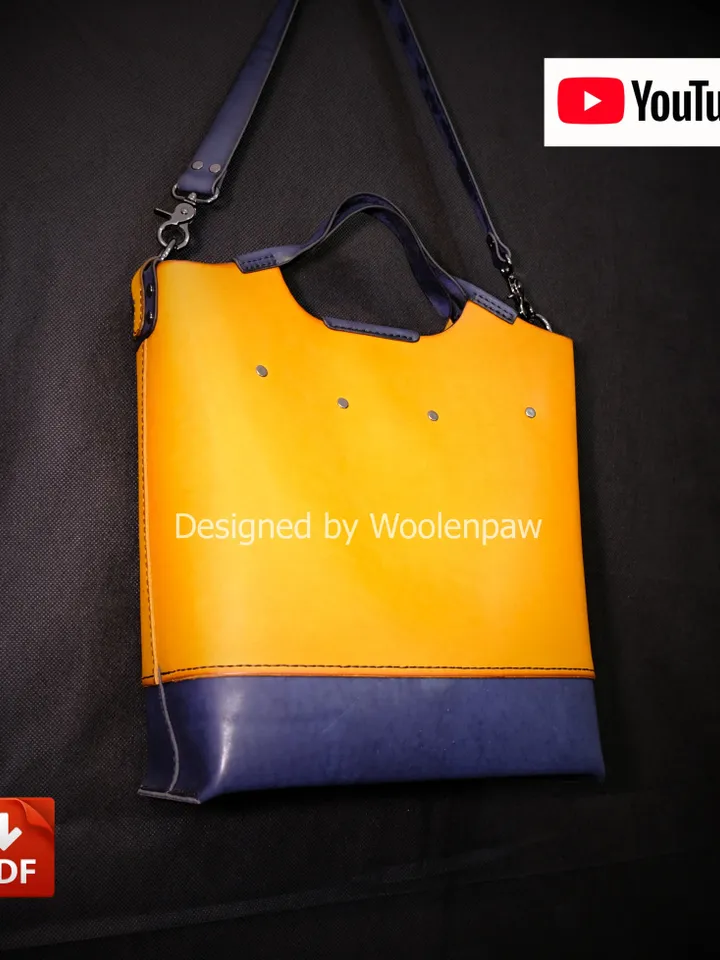 Leather pattern Shoulder Tote Bag. BG