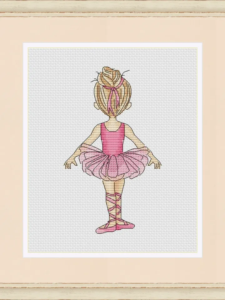 Ballet dancer Cross Stitch Pattern, Ballerina Cross Stitch design, Ballet cross stitch picture, Dancer Cross Stitch