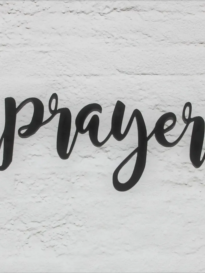 Prayer Metal Wall Decor, Prayer cursive wall hanging, prayer calligraphy design Wall Sign