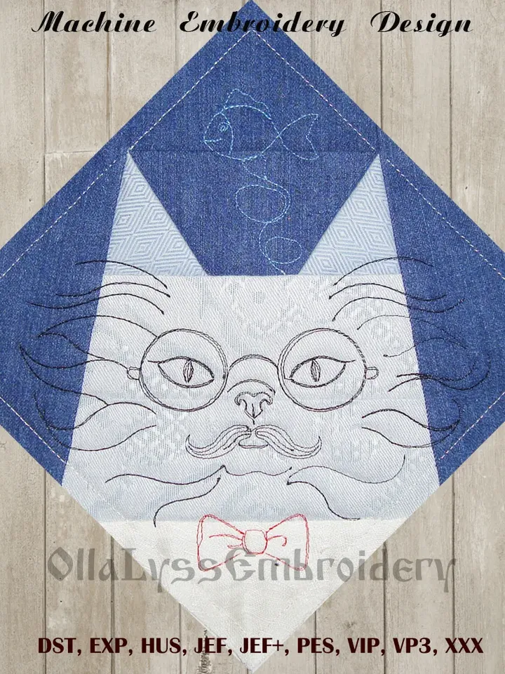 Cats Quilt Blocks 8x8 ITH machine embroidery designs