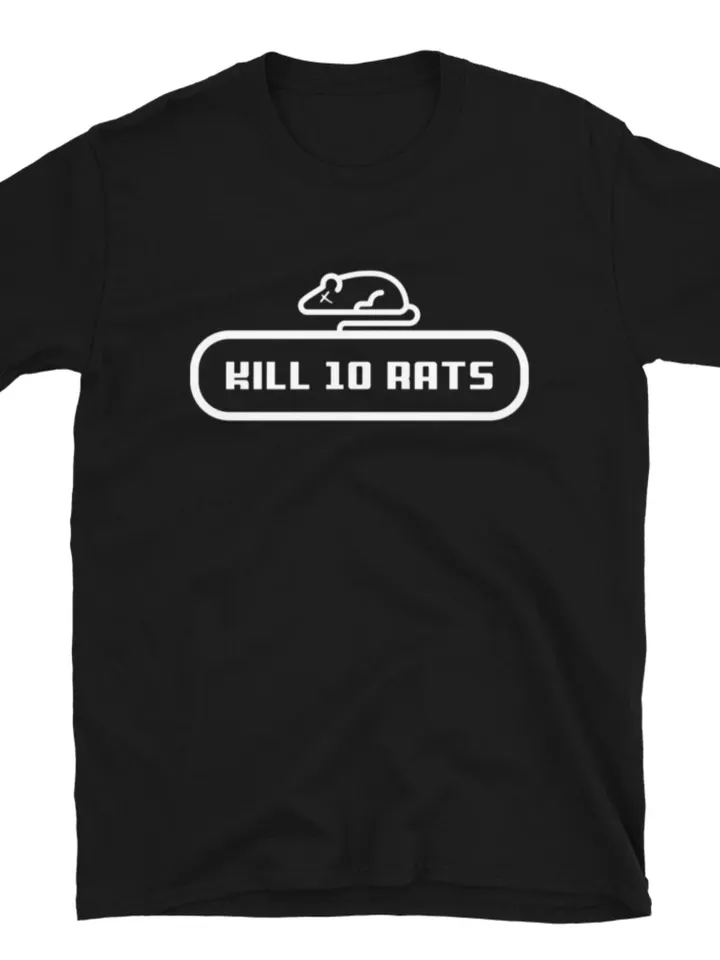 Kill 10 Rats T-Shirt | Unisex MMORPG Tee, Quest and Gaming Top, LARP, Dungeon, Video Games, Role Playing T