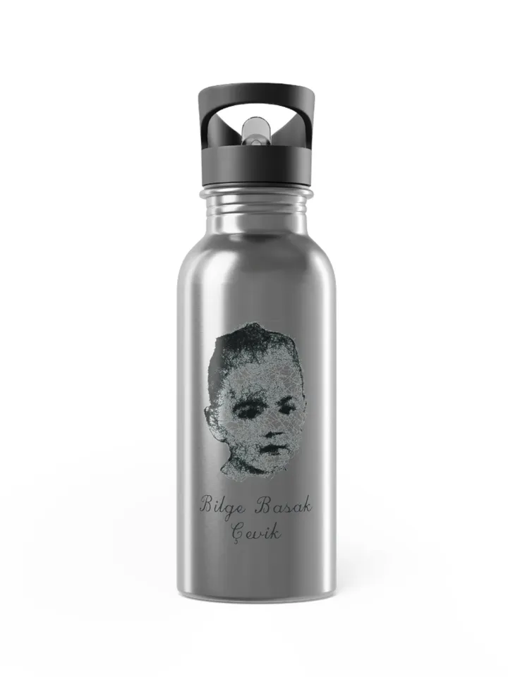 Customizable Stainless Steel Water Bottle With Straw, 20oz