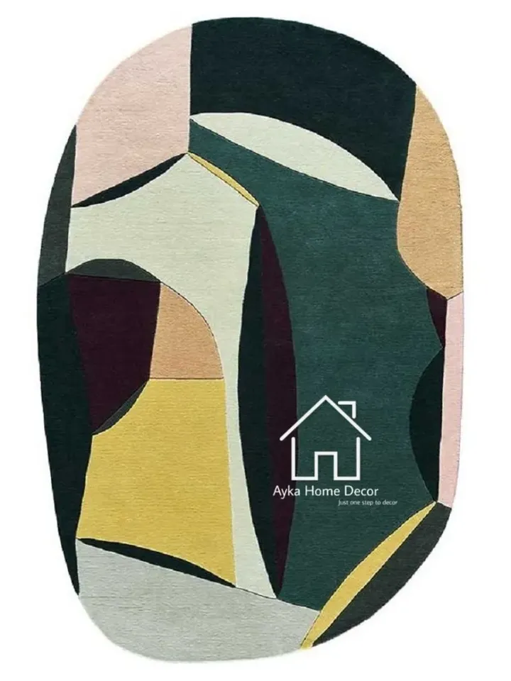 Modern Look Hand Tufted Area Rug 100% Woolen High Low Rug For Hall Kitchen Living Room Kids Room Dining Room Rug / Hall Rug / Christmas gift