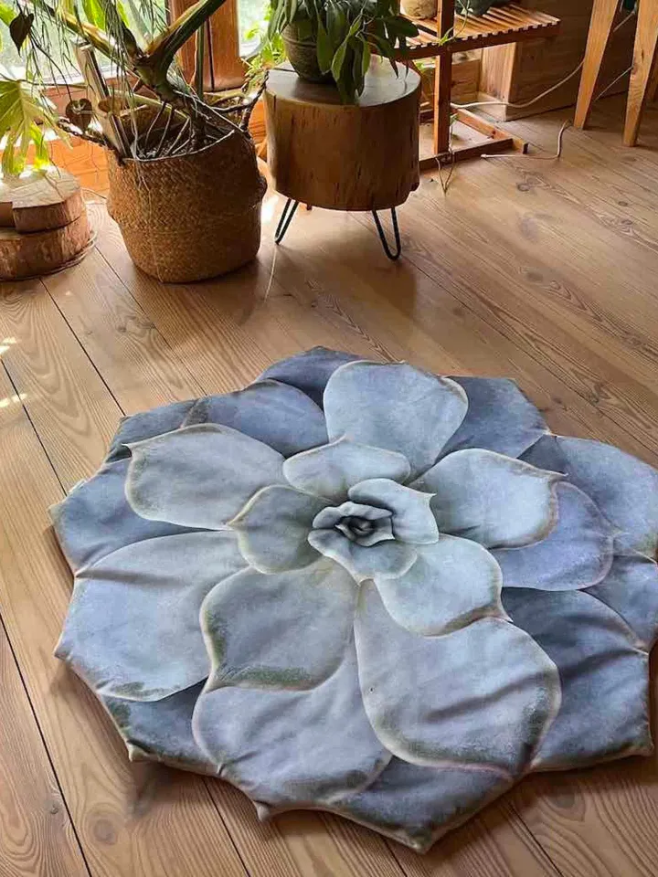 Succulent floor mat / succulent rug / baby play mat / kids floor mat / succulent play mat / cactus play mat / baby shower gift
