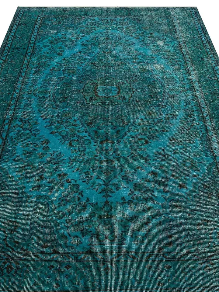 Turkish Rug, Blue Turkish Rug for living room , Home decor, Bohemian Kilim, 5,1 x 8,5  ft