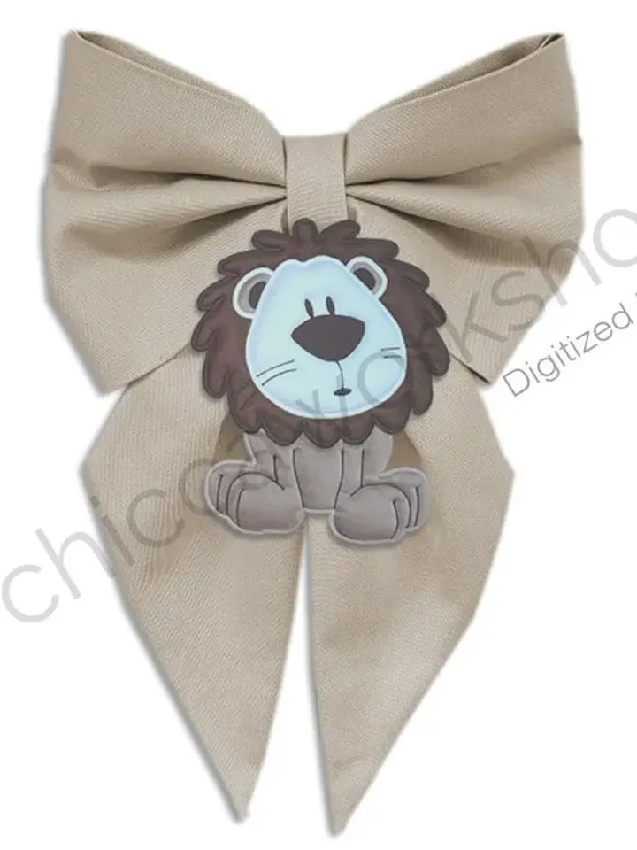 Leone Applique Imbottito - Ricamo a macchina con tutorial