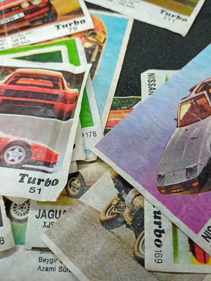 Vintage collection of chewing gum wrappers from Turbo bubble gum of the Soviet era of the 1980s 20 pcs +