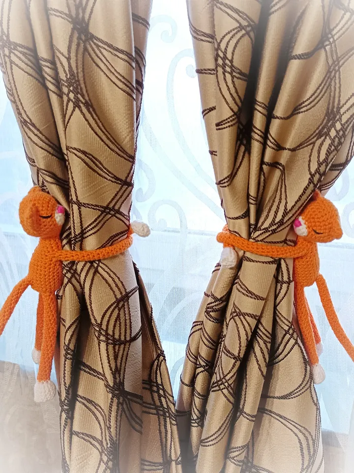 nursery decoration Funny curtain tie back in the form of a toy animal, nursery decor, window decoration