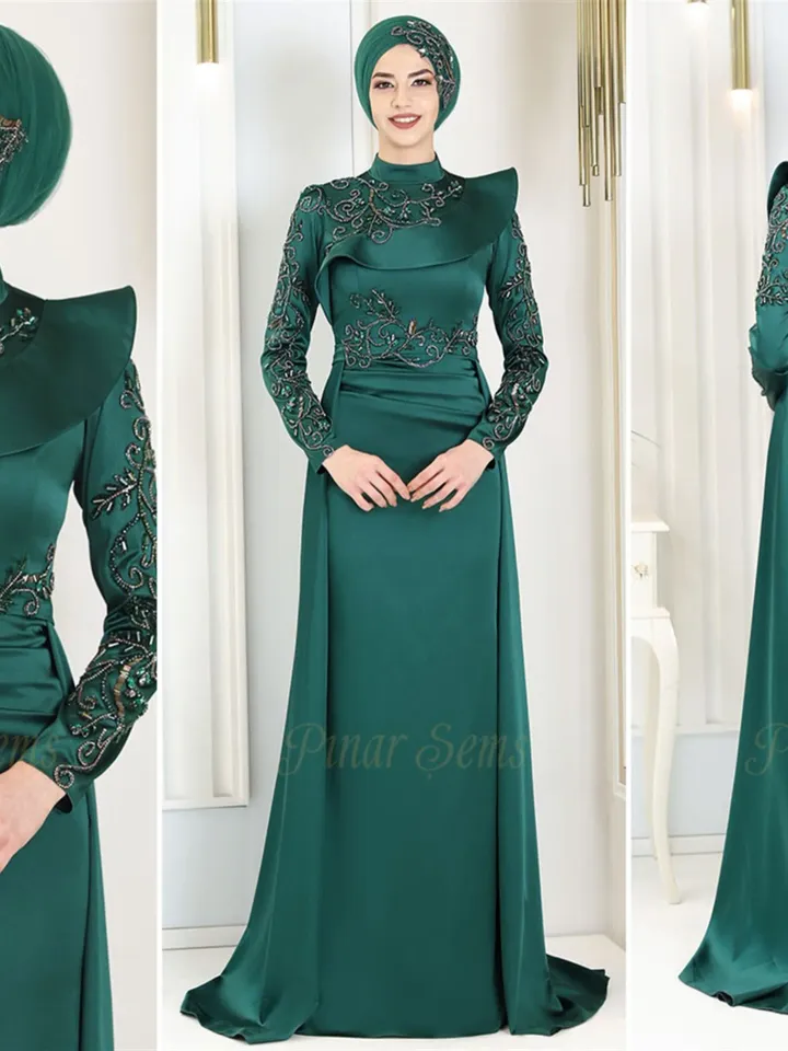 AHUNARE HIJAB - Wedding Dress, Muslim Evening Gown, Nikah, Islamic Wedding, Engagement, Bridesmaid