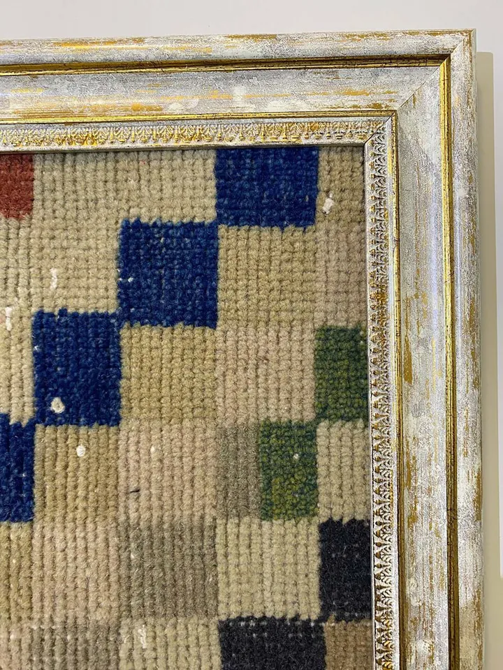 Exquisite Vintage Wall Kilim Art - Unique Hand-Woven Woolen Masterpiece for Home Decor - 50x70 cm