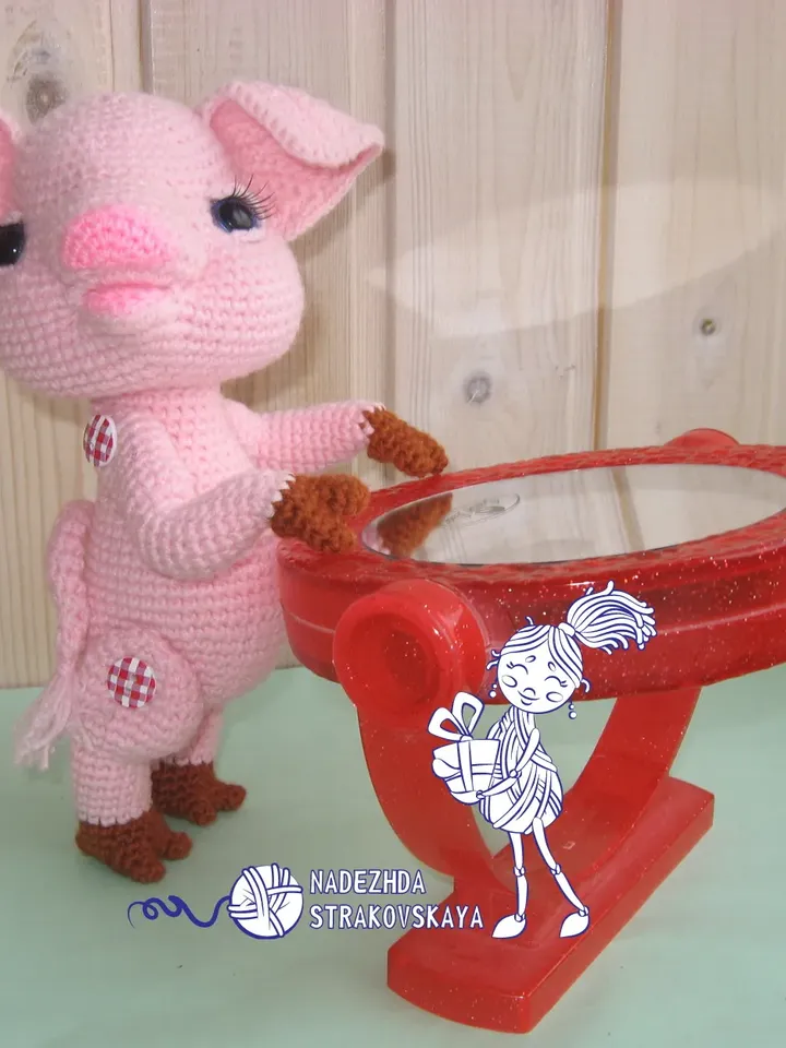 TUTORIAL: Charming PIGGY-TWIGGY crochet pattern*