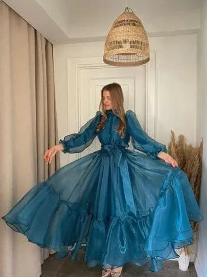 AHUNARE HIJAB - Wedding Dress, Muslim Evening Gown, Nikah, Islamic Wedding, Engagement, Bridesmaid,