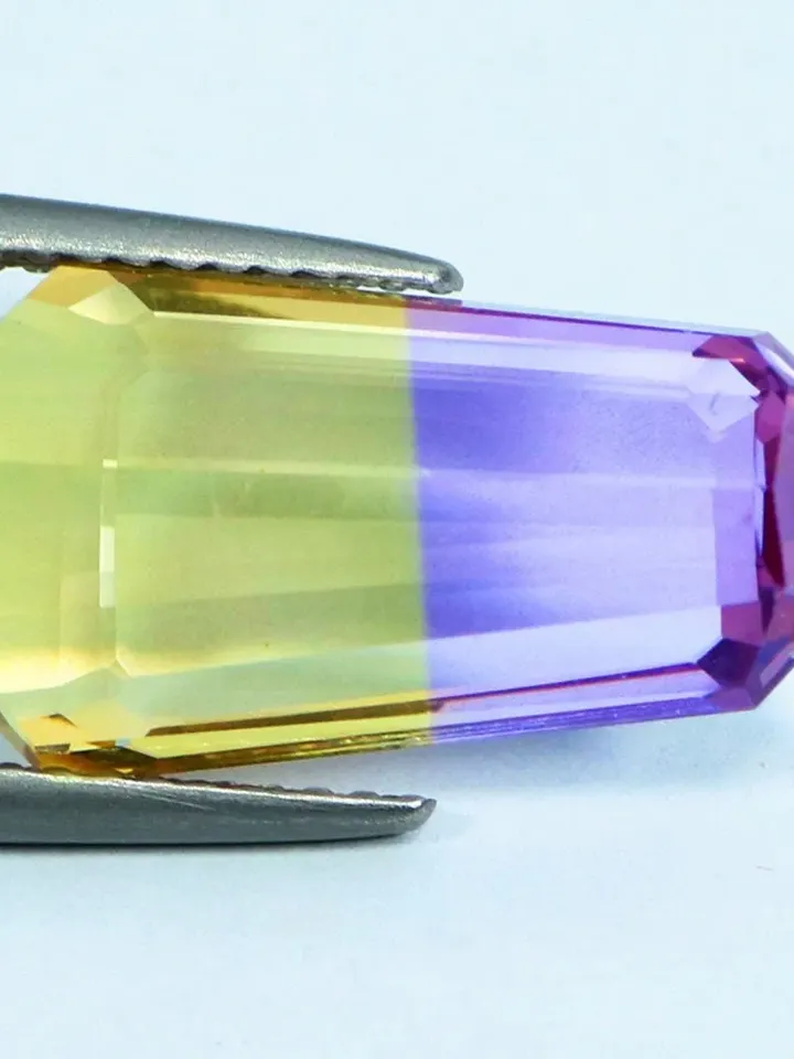 6.56 CT Gorgeous Rare Tapered Baguette Bi Color Unheated 100% Natural Ametrine