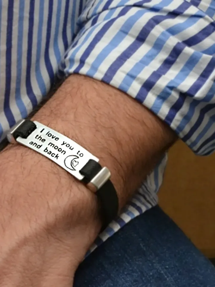 Custom Actual Handwriting Bracelet, Loss of Loved One Personalized Signature Keepsake Memorial Jewelry, Sentimental Dad Grandpa Gift