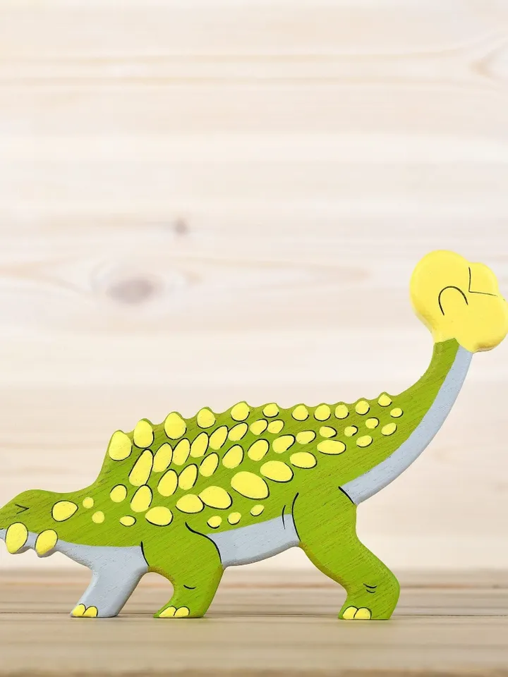 Wooden toy Ankylosaurus Dinosaur toys Prehistoric animals