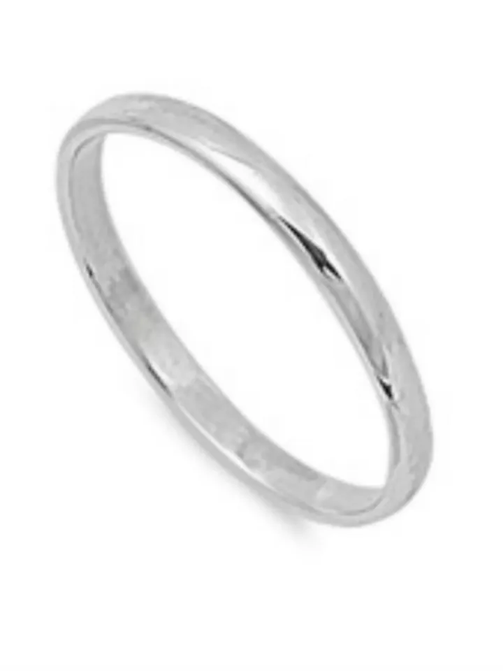 Toe Ring  · Sterling Silver Toe Rings · 2mm Plain Wedding Band 925 · Plain Wedding Band · Simple plain band toe ring · Minimalist Ring Guard