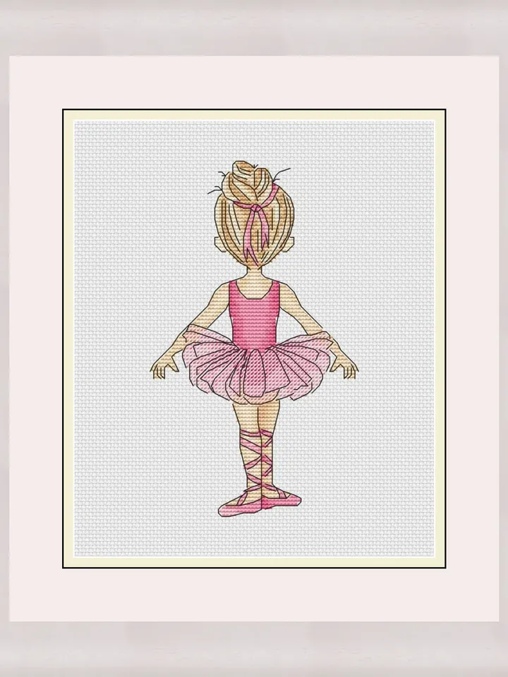 Ballet dancer Cross Stitch Pattern, Ballerina Cross Stitch design, Ballet cross stitch picture, Dancer Cross Stitch