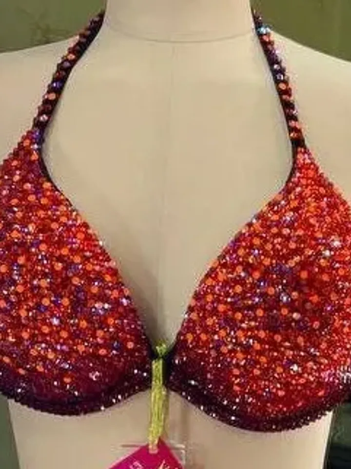 Competition Figure Suit with Crystals/Competition Suit/Posing Suit/Rhinestone Fitness NPC,IFBB,WBFF
