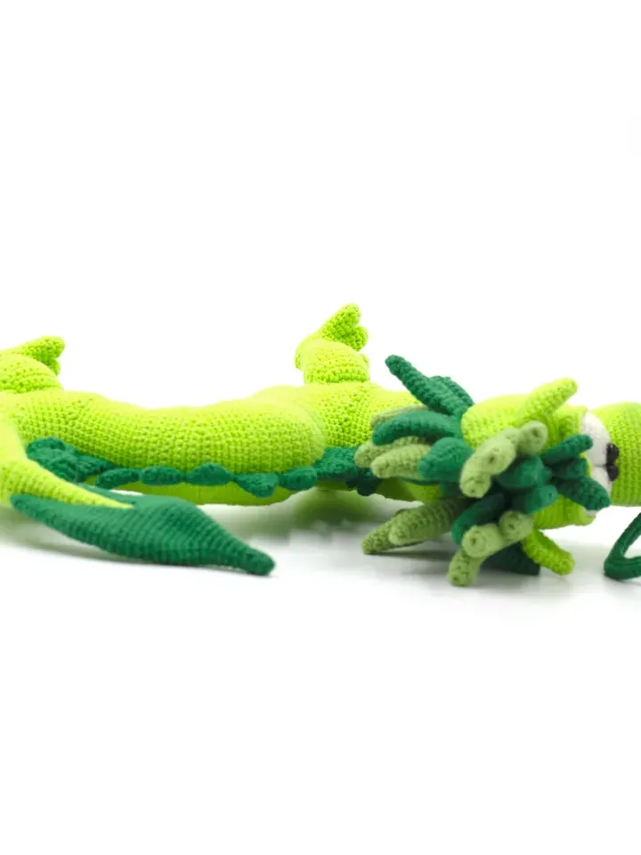 Cute dragon figurine, dragon toy, green dragon plush animal toy, stuffed dragon, mythical creature, kids dragon toy