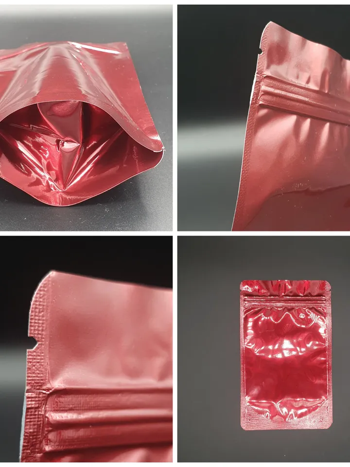 Burgundy MERCHANDISE Stand Up POUCHES Resealable Zipper Lock Bags, Spice Pouch, Herb Pouch, Bath Salt Bags,Coffee Tea Pouch Bag, Foil Bags