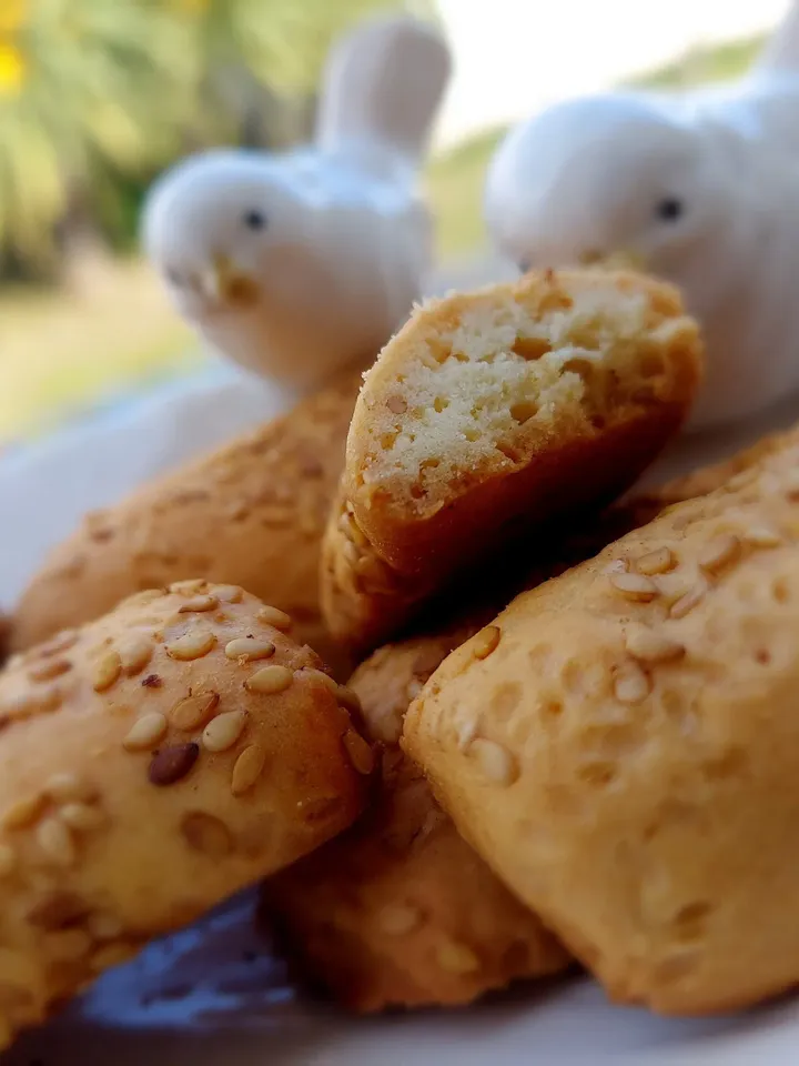 Sesame Finger Cookies | Handmade Sweet Cookies with Sesame