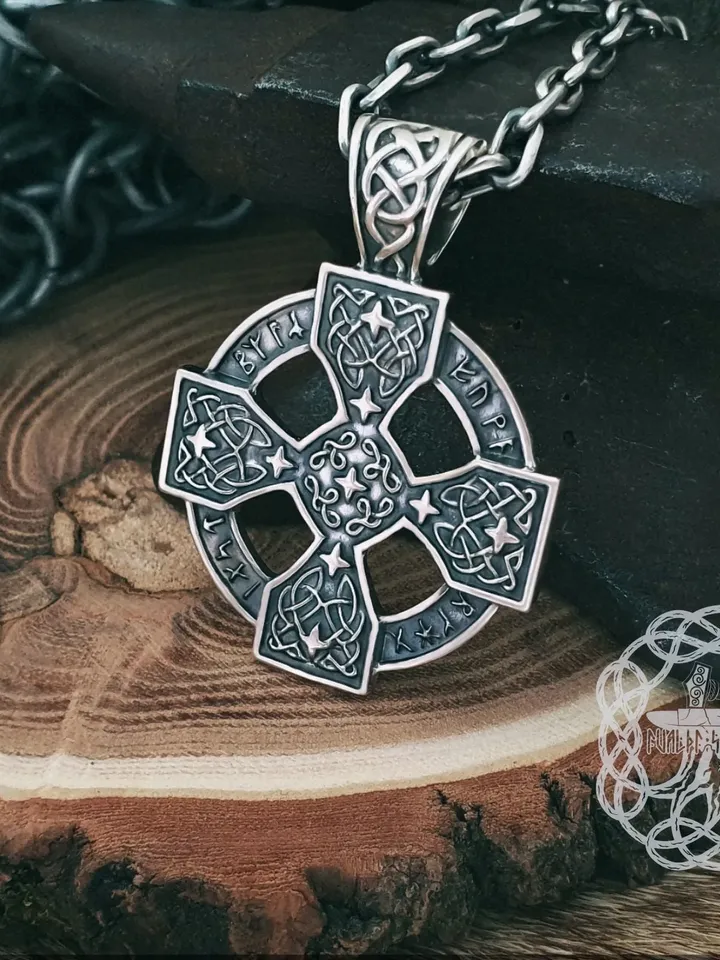Celtic Cross Pendant, Sterling Silver Celtic Pendant, Celtic Necklace, Celtic Jewelry