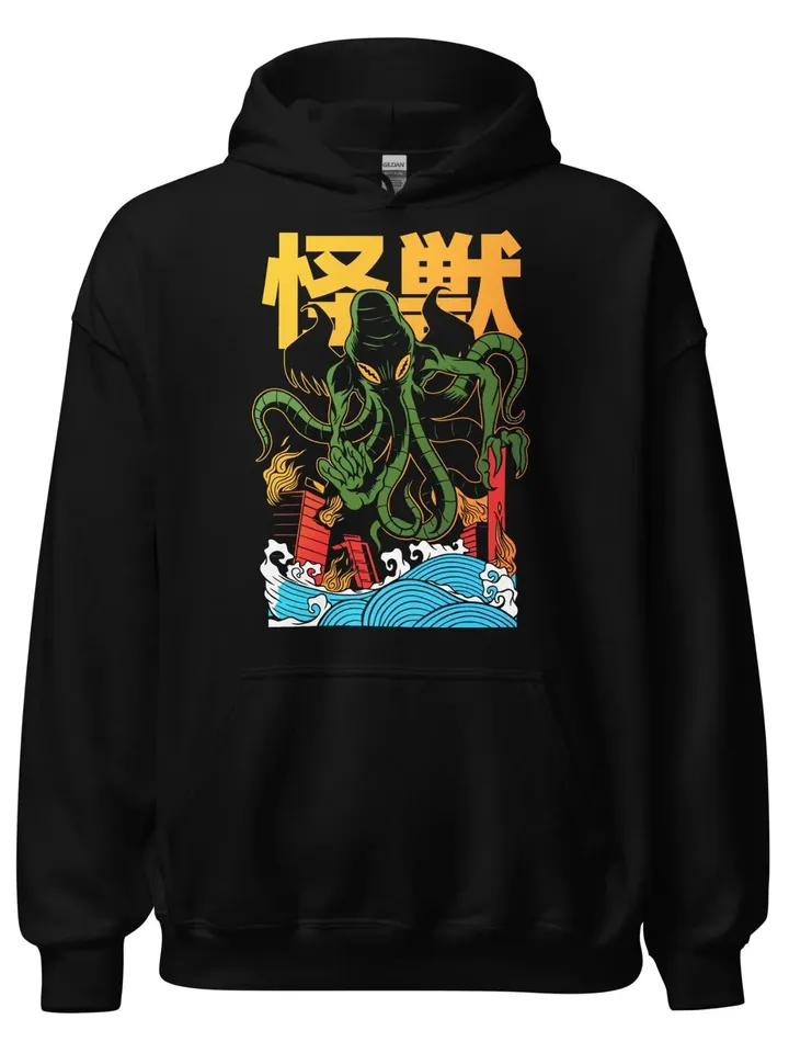Cthulhu Kaiju Hoodie (Unisex) | HP Lovecraft Pullover Hooded Sweater, Call of Cthulhu Sweatshirt, Cthulhu Mythos Eldritch Monster Shirt