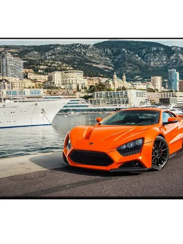 Sport Car picture Print on Canvas , Floating Frame Option, Modern Wall Art, Extra Large Canvas Wall Art