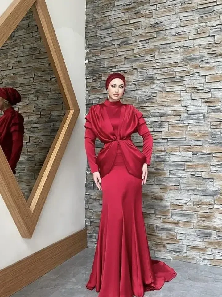 AHUNARE HIJAB - Bridesmaid Dress, Muslim Evening Dress, Nikah, Islamic Wedding, Engagement, Bridesmaid, , Prom Dresses, Long Dress,