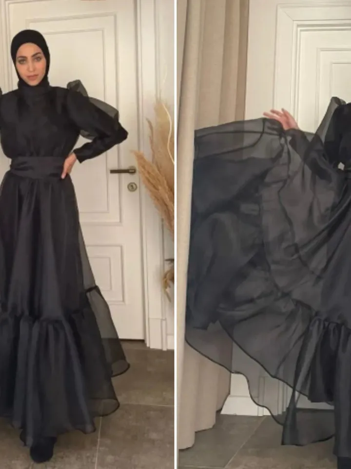 AHUNARE HIJAB - Wedding Dress, Muslim Evening Gown, Nikah, Islamic Wedding, Engagement, Bridesmaid