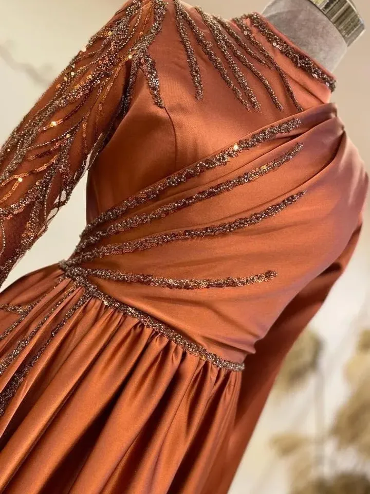AHUNARE HIJAB - Bridesmaid Dress, Muslim Evening Dress, Nikah, Islamic Wedding, Engagement, Bridesmaid, , Prom Dresses, Long Dress,