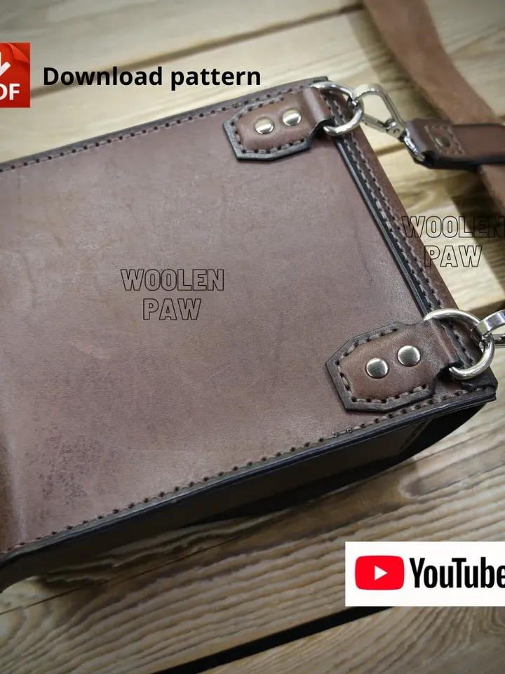 PDF download template to make a leather belt pouch! BG-9